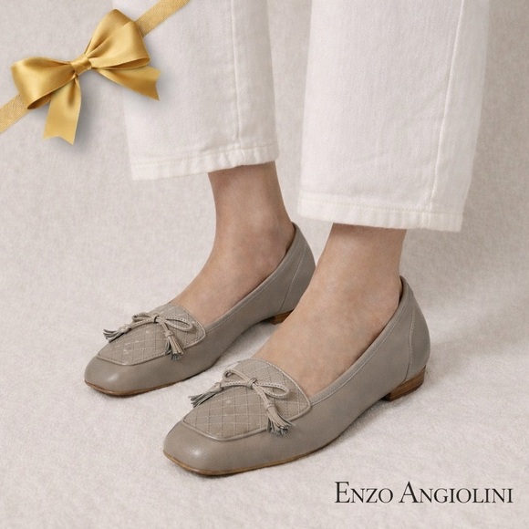 Enzo Angiolini Shoes - Enzo Angiolini Leather Tassel Loafer Flats Size 8M
